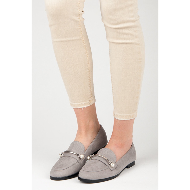 Seastar Natikače s biserima siva 1