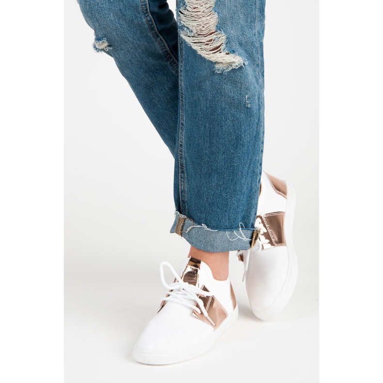 Ženske sportske tenisice bijela ružičasta 2