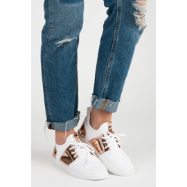 Ženske sportske tenisice bijela ružičasta 1