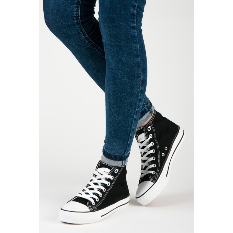 Seastar Ženske visoke tenisice crno 2