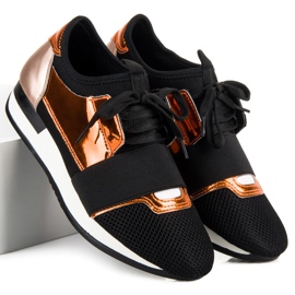 Modne sportske cipele crno žuta boja 1