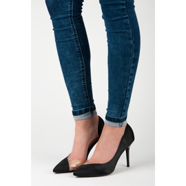 Satenske prozirne igle crna 1