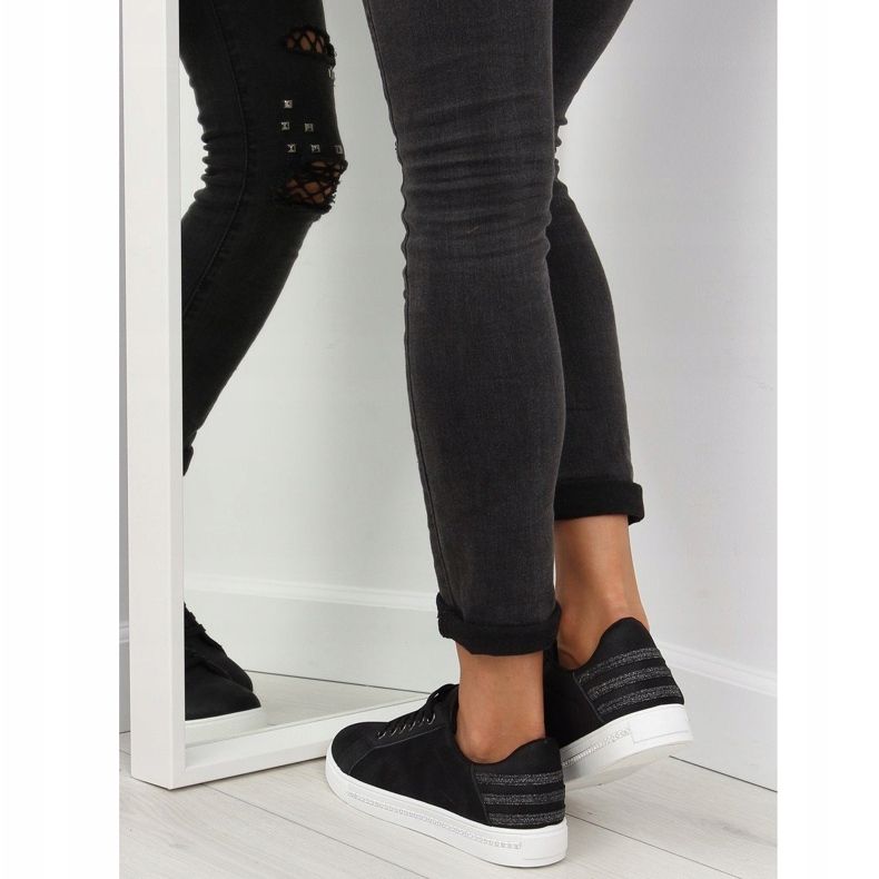 Crne ženske tenisice SU09p Crne crna 2