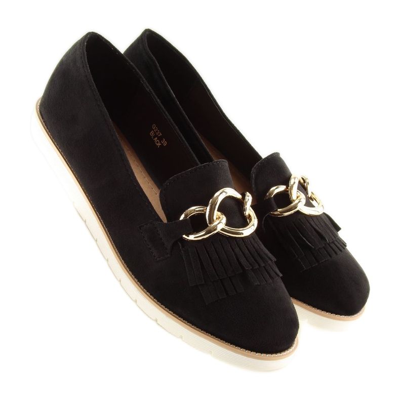 Crne Ženske crne mokasinke G237 crne crna 1