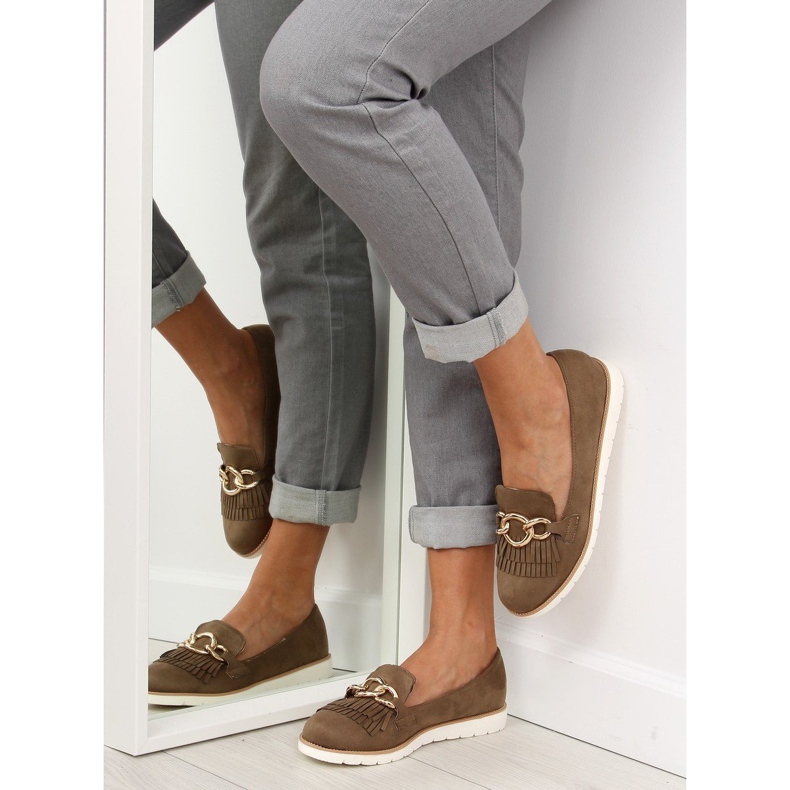 Zelene Ženske mokasinke G237 Green zelena 2