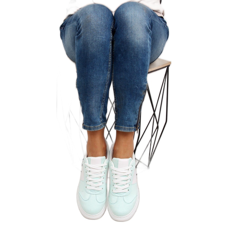 Pastelne mint zelene ženske tenisice zelena 1