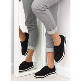 Crne crne mokasinke s čipkom crno 1