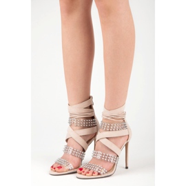 Seksi sandale Sergio Todzi bež 2