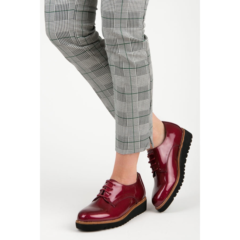 Kylie Bordo lakirane cipele crvena 2