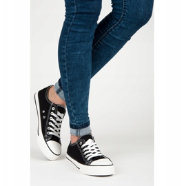 Ženske klasične crne tenisice crna 2