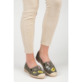 Bestelle Proljetne espadrile s flasterima zelena 1