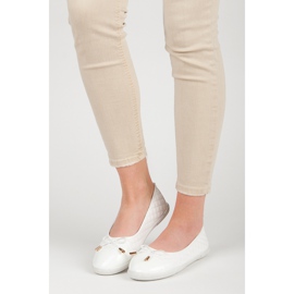 Prošivene balerinke bijela 1