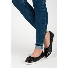 Prošivene balerinke crna 2