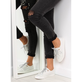 Srebrne ženske tenisice MB102 Bijele siva 1