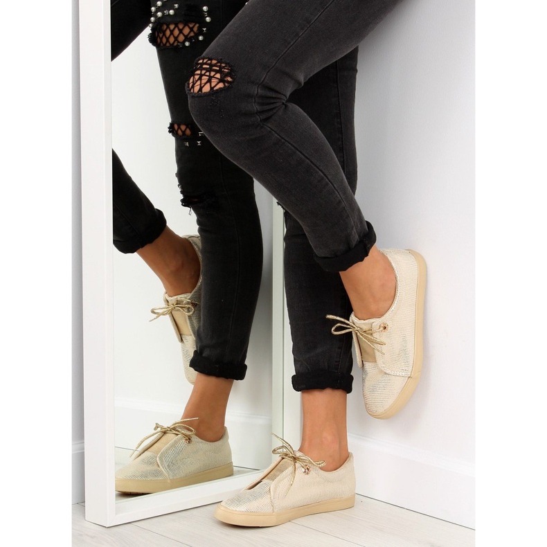 Zlatne ženske tenisice MB102 Gold zlatni 1