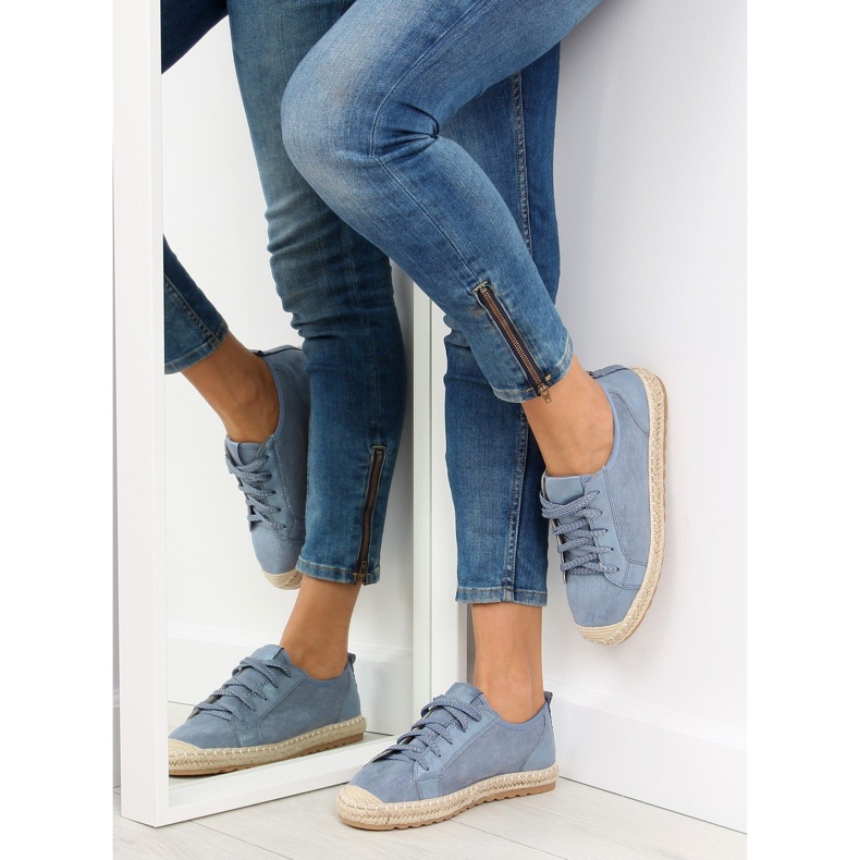 Plave tenisice espadrile BB02P L.BLUE plava 2