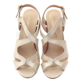 Sergio Leone zlatne gladijatorske sandale od 813 žuta boja smeđa 4