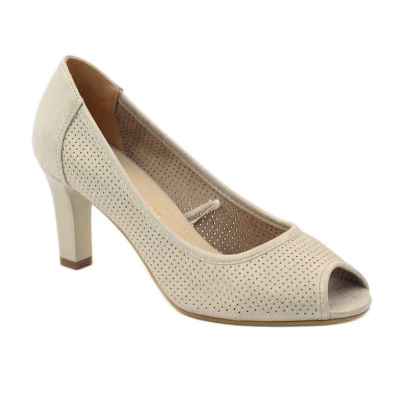 Pumpe perforirane Sergio Leone 232 smeđa žuta boja 1