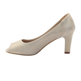 Pumpe perforirane Sergio Leone 232 smeđa žuta boja 2