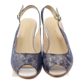 Sergio Leone 811 sandale na klin tamnoplava 4