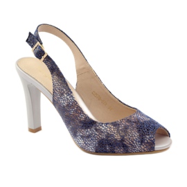 Sandale na stupu Sergio Leone 578 smeđa mornarsko plava 1