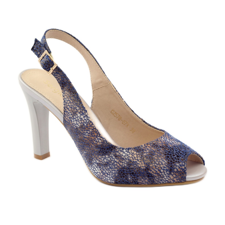 Sandale na stupu Sergio Leone 578 smeđa mornarsko plava 1