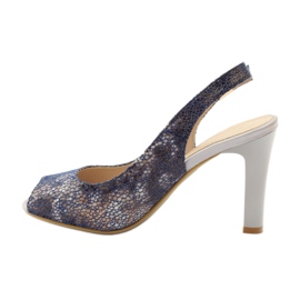 Sandale na stupu Sergio Leone 578 smeđa tamnoplava 2