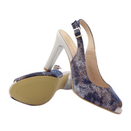 Sandale na stupu Sergio Leone 578 smeđa tamnoplava 3