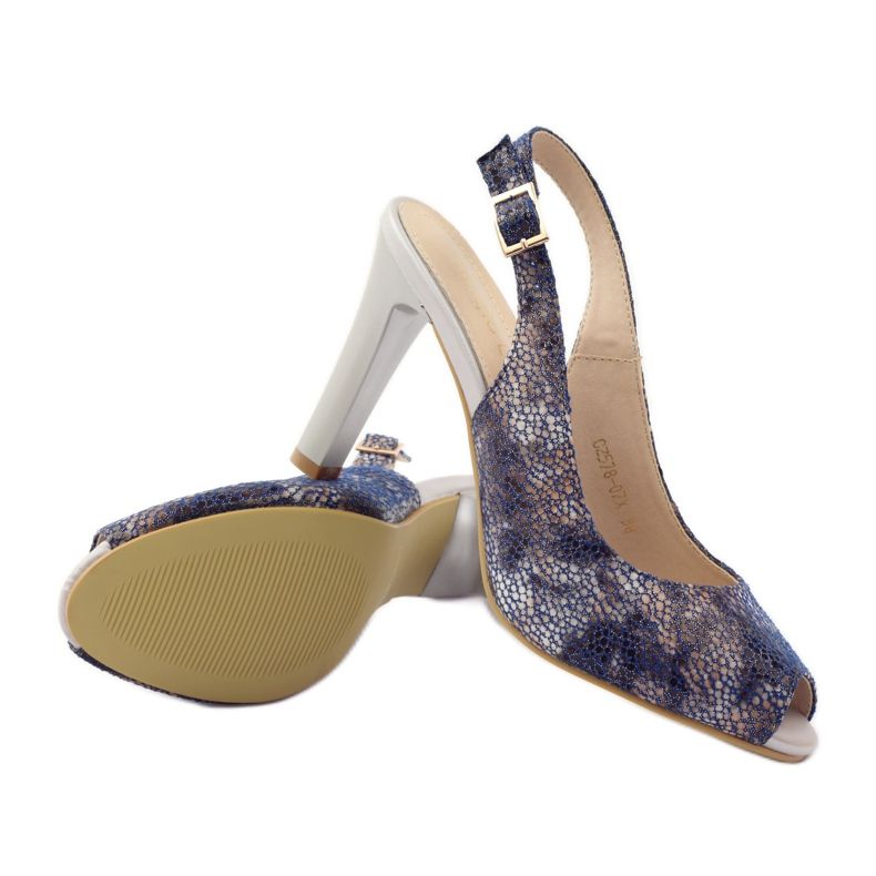 Sandale na stupu Sergio Leone 578 smeđa tamnoplava 3