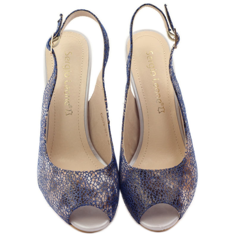 Sandale na stupu Sergio Leone 578 smeđa mornarsko plava 4