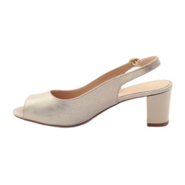 Sandale na stupu Sergio Leone 810 žuta boja smeđa 2