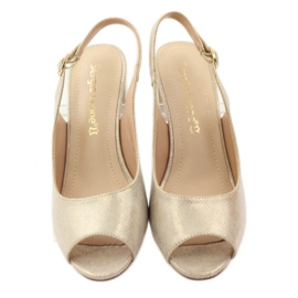 Sandale na stupu Sergio Leone 810 žuta boja smeđa 4