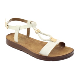 Filippo Ženske sandale wz 104 bijele žuta boja bijela 1