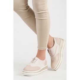 Fgm Paris Vezane hlače na platformi smeđa 2