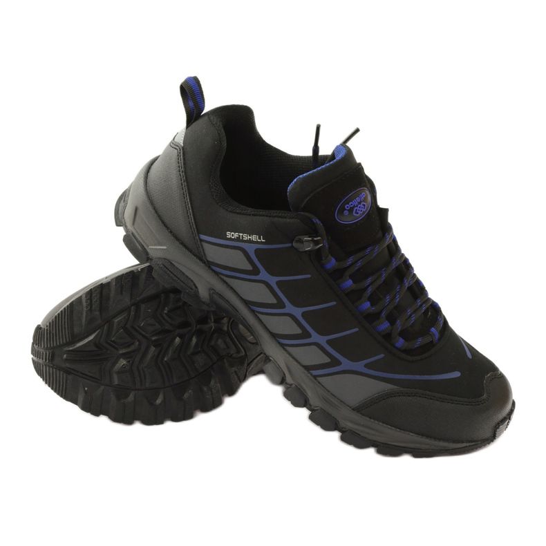 Atletico trekking sportska softshell crno plava siva 3