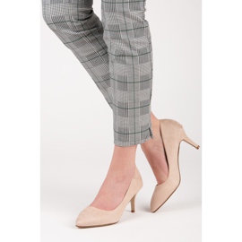 Cipele na visoku petu od antilopa smeđa 2