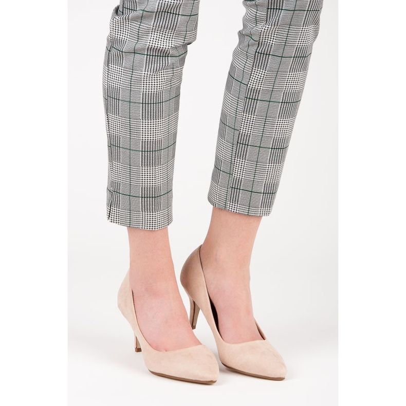 Cipele na visoku petu od antilopa smeđa 1