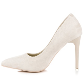 Kremaste visoke potpetice smeđa 1