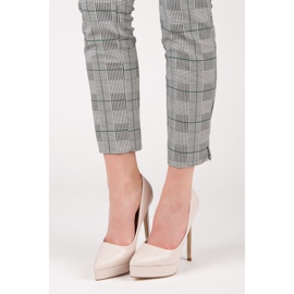 Small Swan Lakirane potpetice na platformi smeđa 1