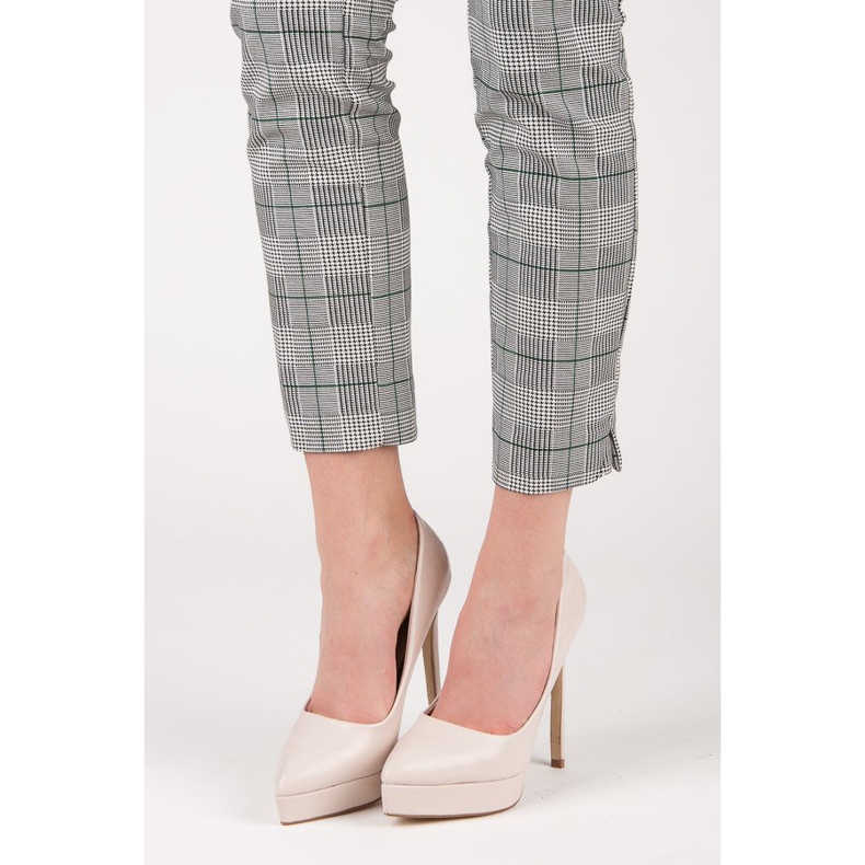 Small Swan Lakirane potpetice na platformi smeđa 1