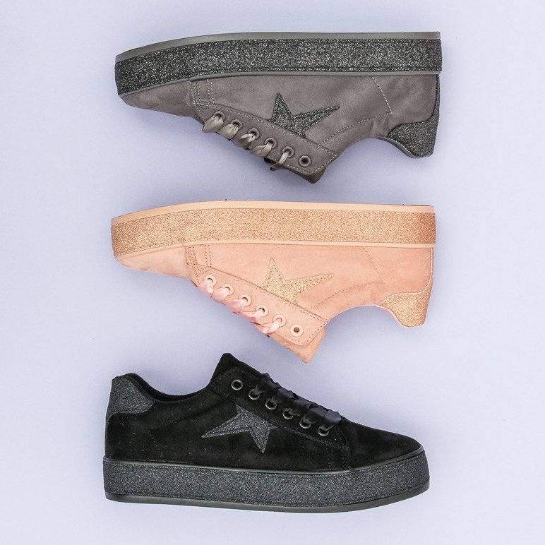 MCKEYLOR svjetlucave tenisice crno 1