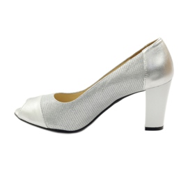 Ženske pumpice Gamis 1525 srebrna siva 2