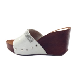 M.Daszyński Daszyński klin papuče s kubnim cirkonijem siva 2