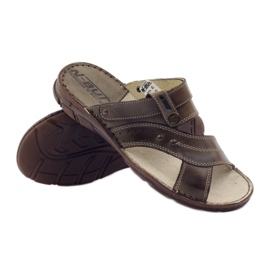 Naszbut 056 muške sandale japanke smeđa 3