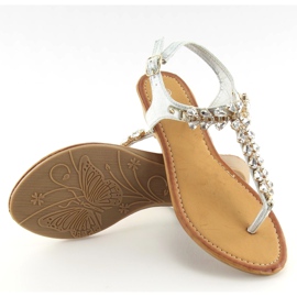 Srebrne japanke 9-59 Srebro siva 1