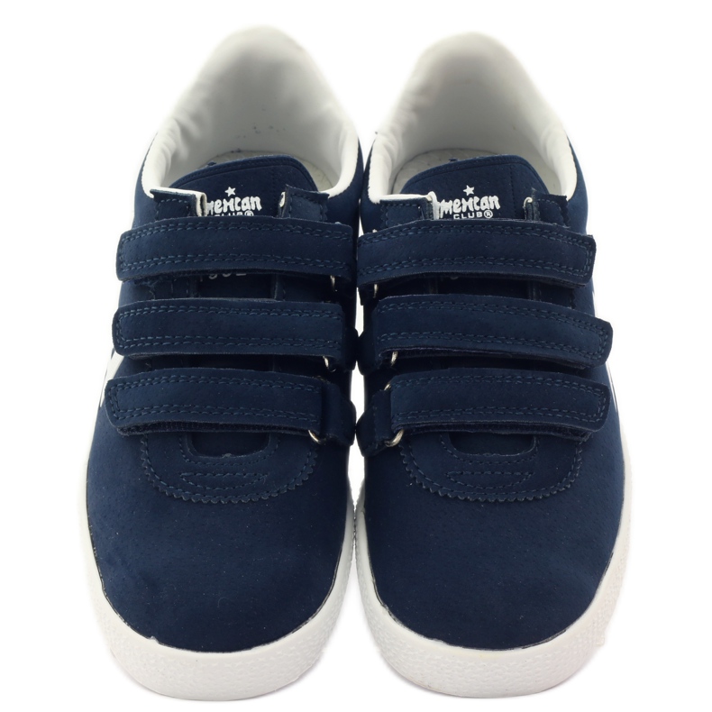 American Club Sportski američki kožni umetak mornarsko plava bijela 4