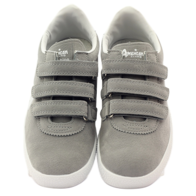 American Club Sportski američki kožni umetak siva bijela 4