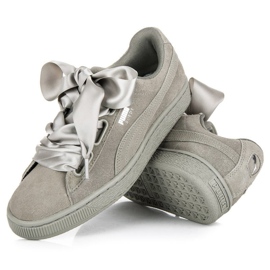Puma Suede Heart Pebble WN`S siva 2