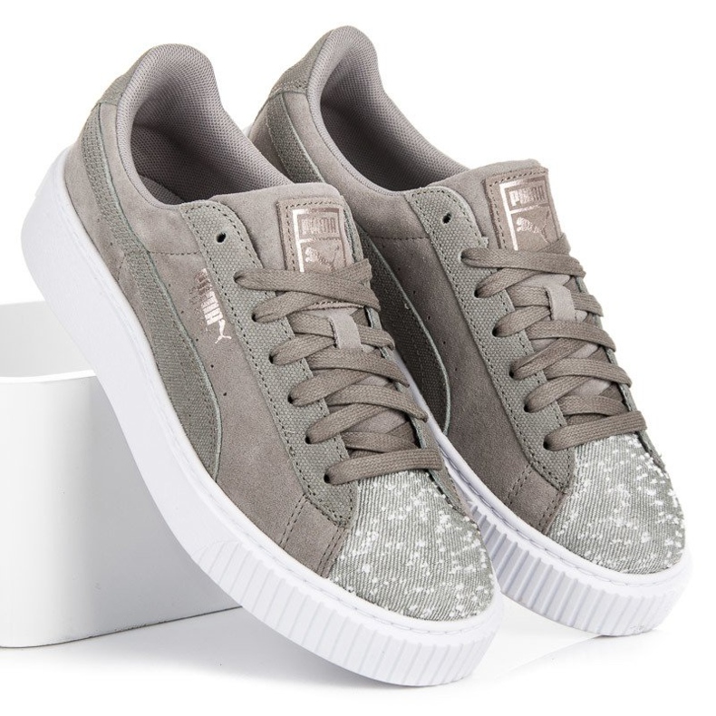 Puma Suede platforma Peblle WN`S siva 1