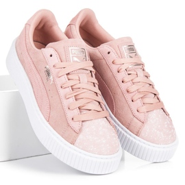 Puma Suede Platform Pebble WN`S ružičasta 1